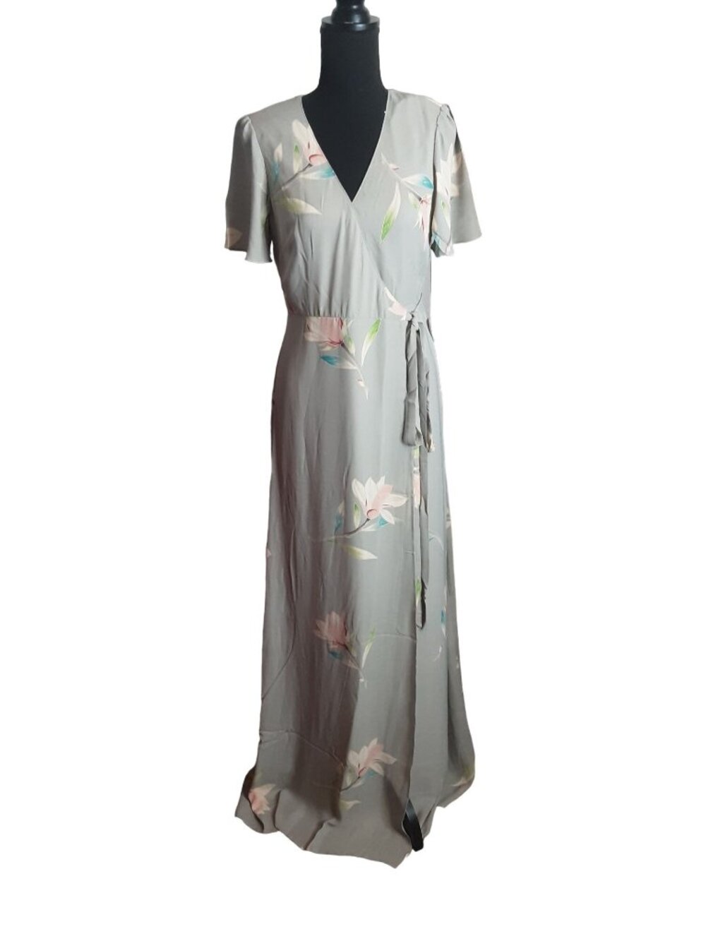 Show Me Your MuMu Noelle Flutter Wrap Dress Lilly Showers Women Small